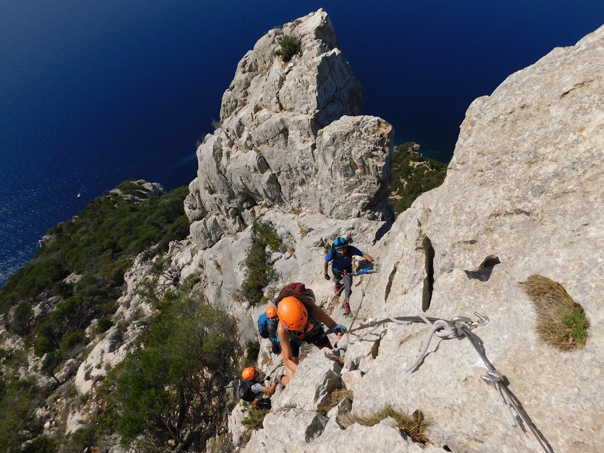 Tavolara Ferrata Angeli Progressione